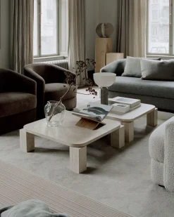 Atlas Soffbord | Unfilled Travertine 60x60