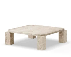 Atlas Soffbord | Unfilled Travertine 82x82