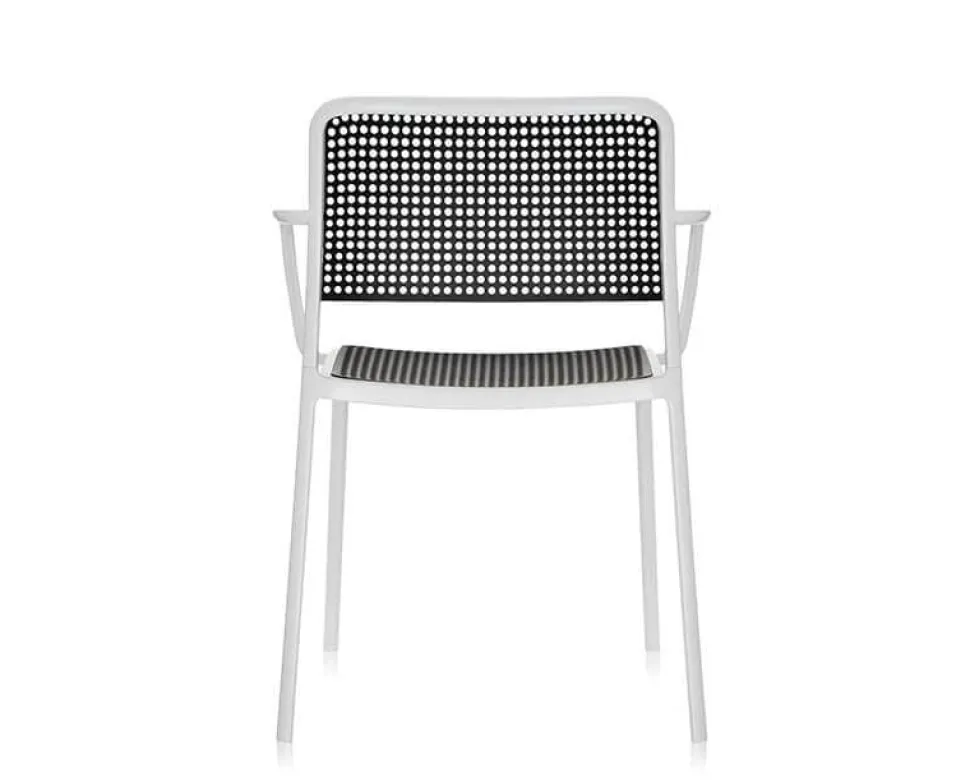 Audrey Karmstol Vit / Svart