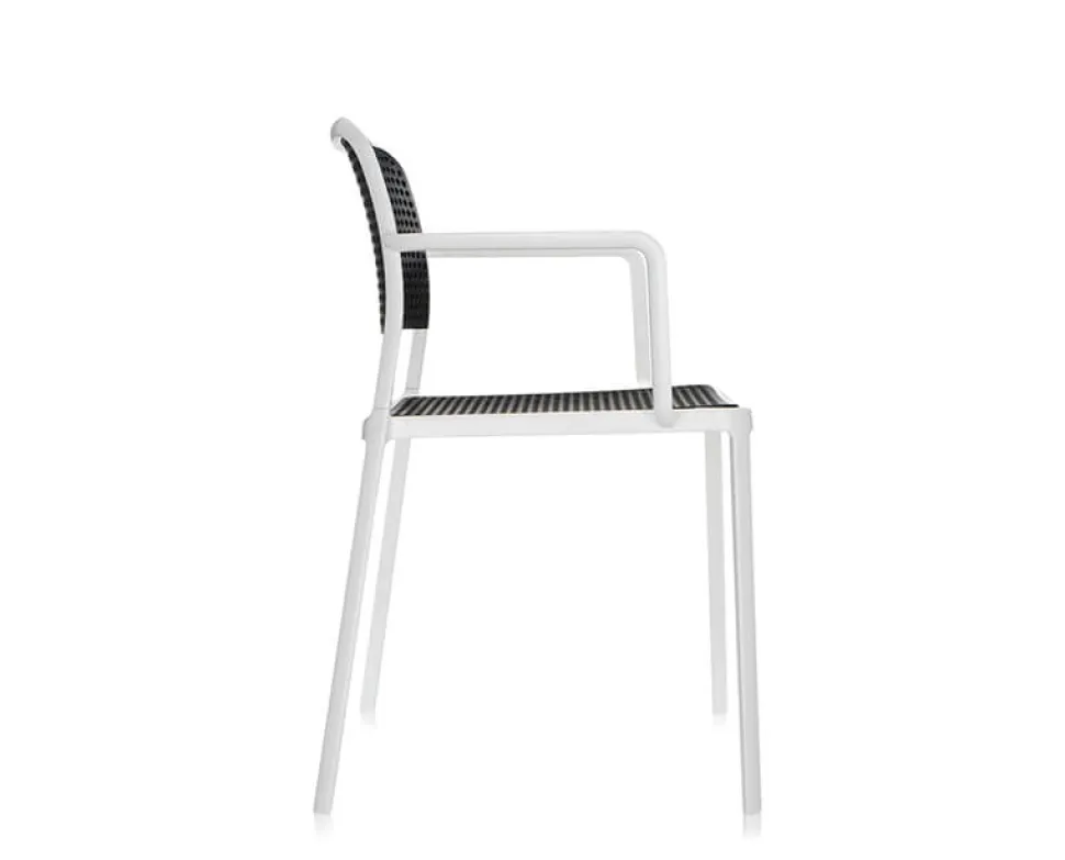 Audrey Karmstol Vit / Svart