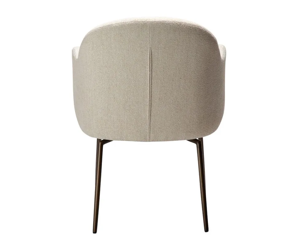 Bae Snurrstol | Simply Beige Bouclé/Antique Brass