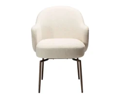 Bae Snurrstol | Simply Beige Bouclé/Antique Brass