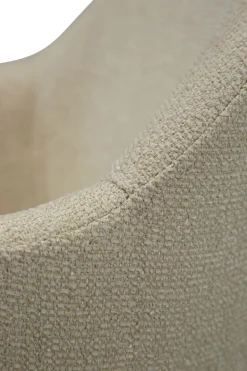 Bae Stol | Frosted Almond Bouclé | Antik mässing