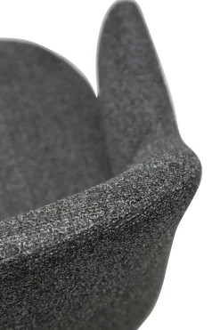Bae Stol | Pebble Grey Bouclé | Svart