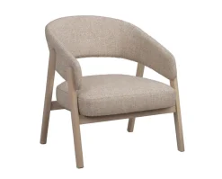 Barnaby Loungestol | Ljusbeige/Vitpigmenterad Ek
