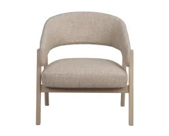 Barnaby Loungestol | Ljusbeige/Vitpigmenterad Ek