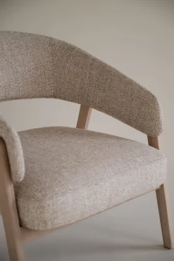 Barnaby Loungestol | Ljusbeige/Vitpigmenterad Ek