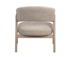 Barnaby Loungestol | Ljusbeige/Vitpigmenterad Ek