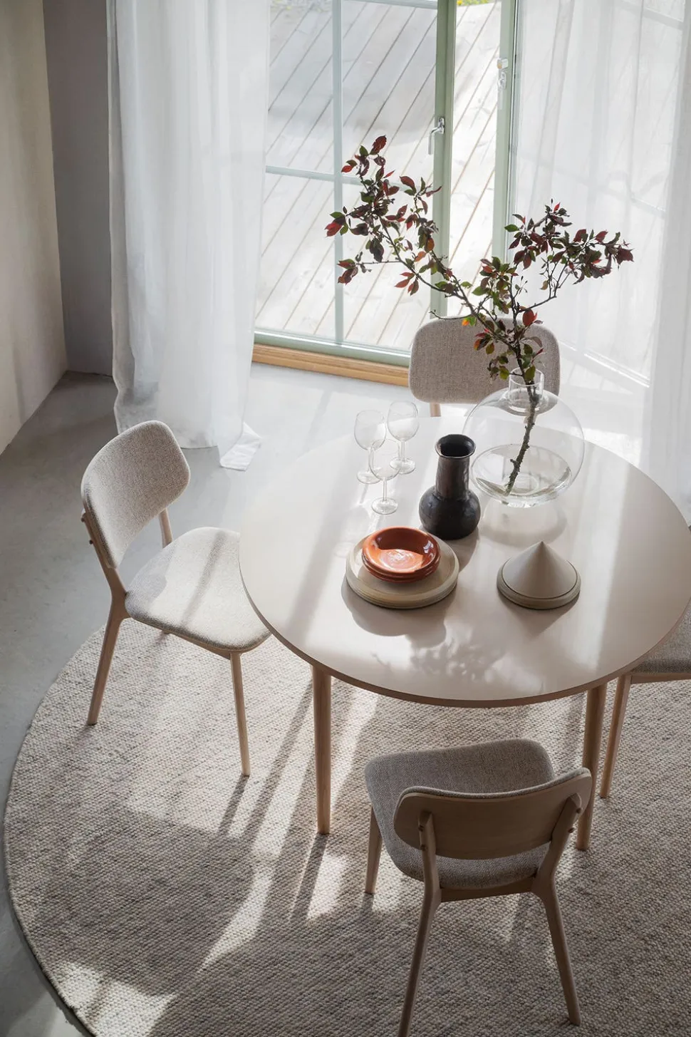 Barrett Stol | Ljusbeige/Vitpigmenterad Ek