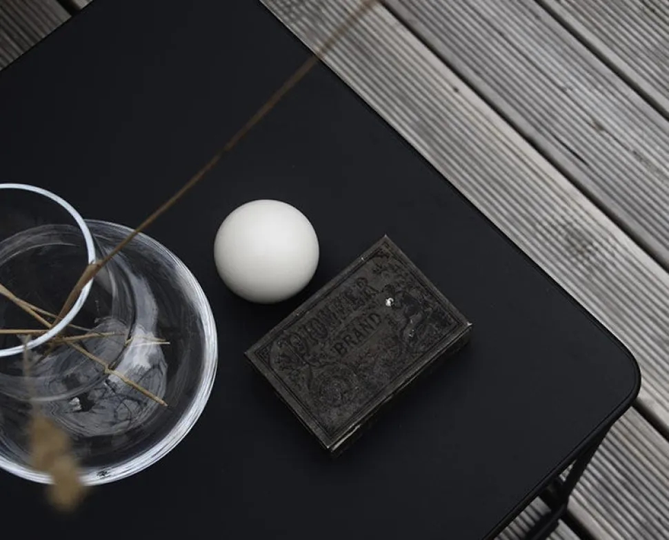 Barr Kvadrat Sidobord | Svart