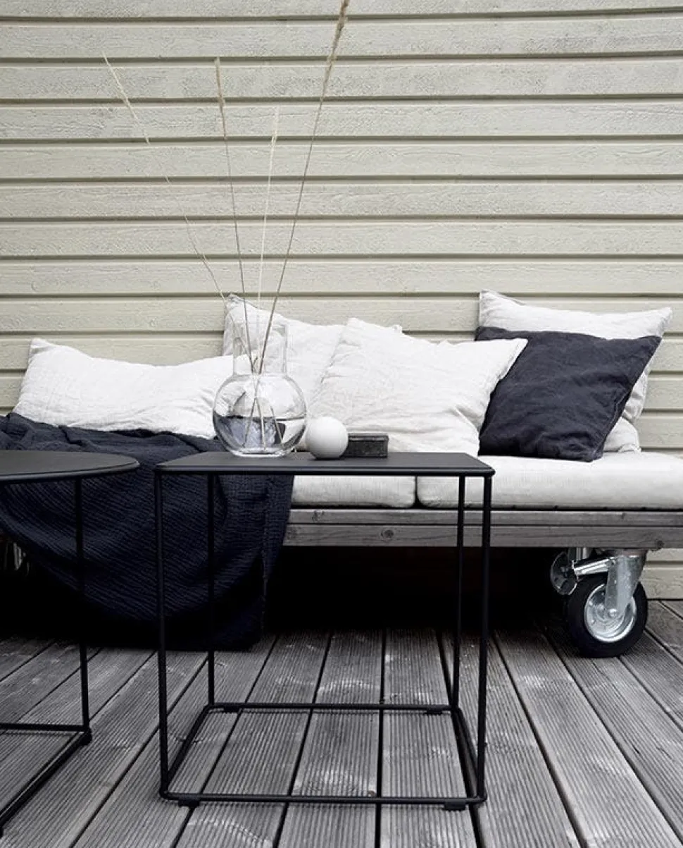 Barr Kvadrat Sidobord | Svart