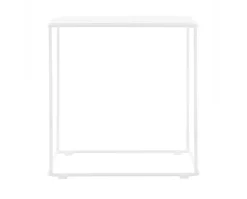 Barr Kvadrat Sidobord | Vit