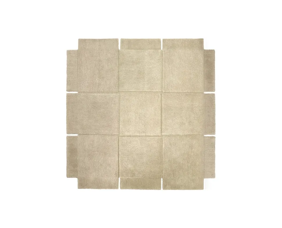 Basket Matta 180x180 | Beige