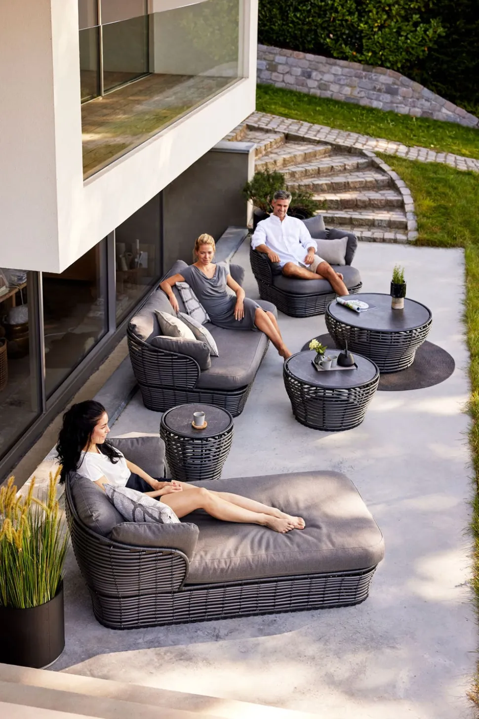 Basket 2-Sits Soffa | Graphite