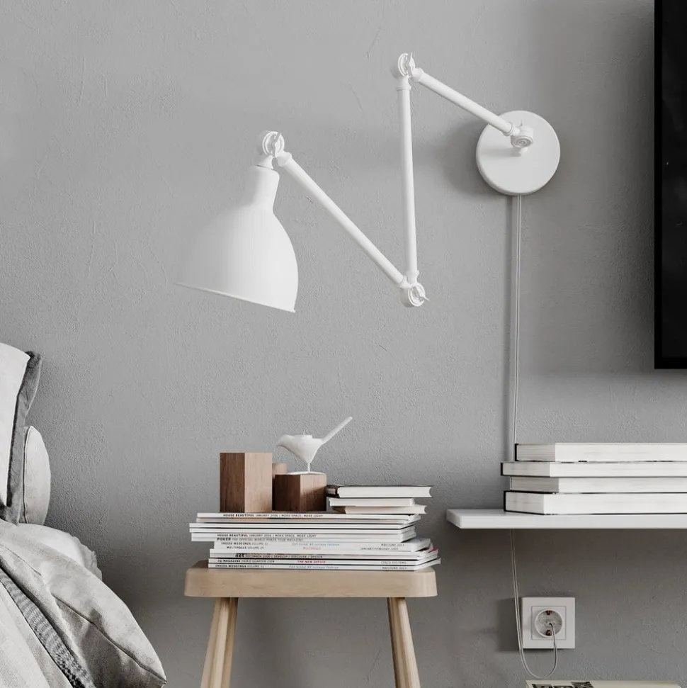 Bazar Vägglampa | Sandvit