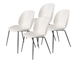 Beetle Stol | Plast, Conic metallben - 4-pack
