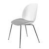 Beetle Stol | Plast med kudde, Conic metallben