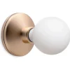 Bee Vägglampa | Guld | Frostat Glas