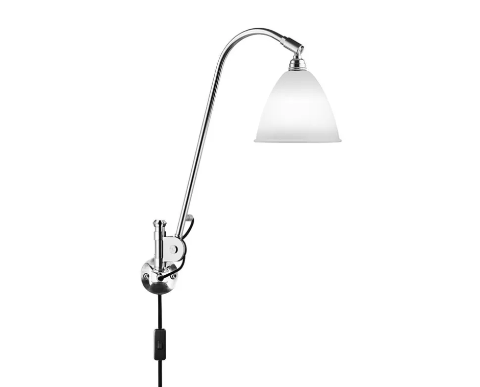Bestlite BL6 Vägglampa | Krom, Bone China