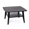 Birdie Soffbord 80x80 | Svartbetsad Ek