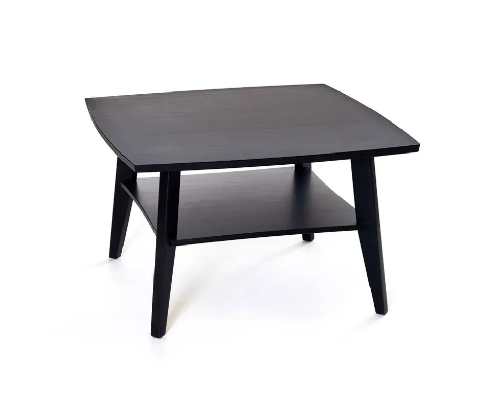 Birdie Soffbord 80x80 | Svartbetsad Ek