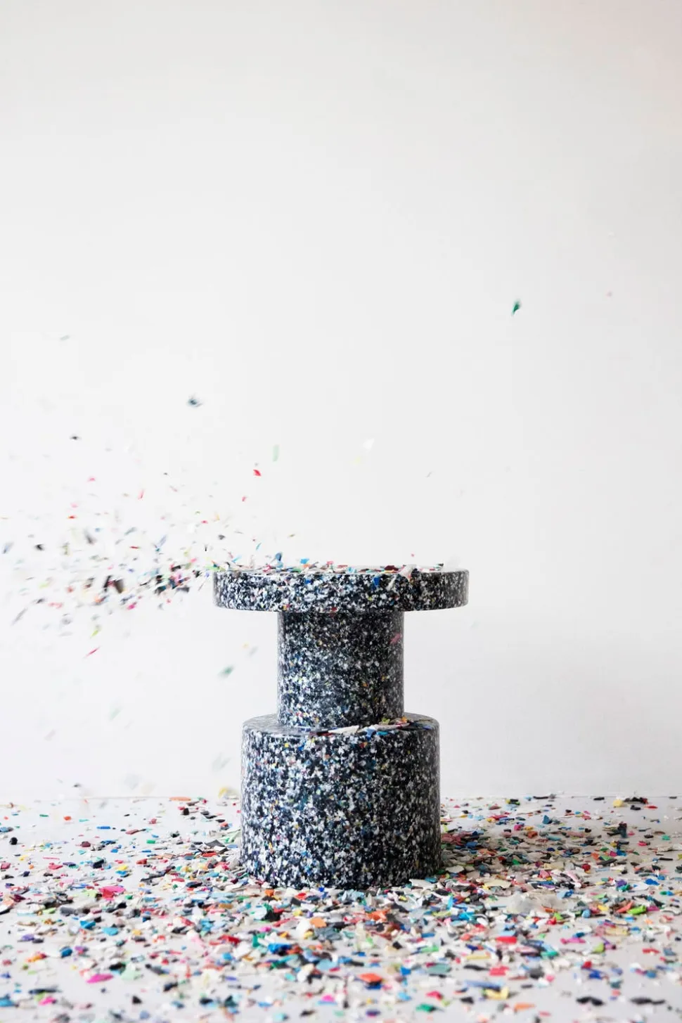 Bit Stool Black Multi