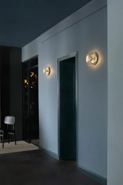 Blossi Vägglampa | Nordic Gold/Clear