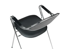 BM65 Stol Svart Läder