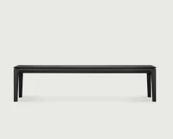 Bok Bänk | Svart Ek | 186 cm
