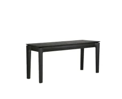 Bok Bänk | Svart Ek | 126 cm