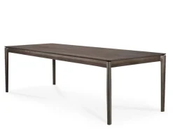 Bok Matbord Brunlackad Ek | 220x95 cm