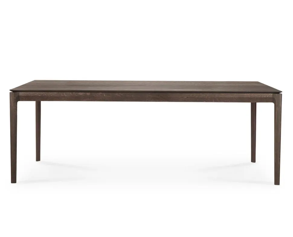 Bok Matbord Brunlackad Ek | 220x95 cm