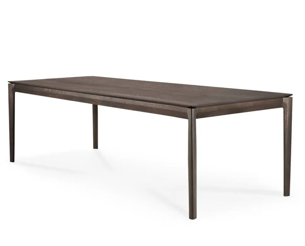 Bok Matbord Brunlackad Ek | 220x95 cm