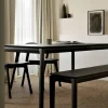 Bok Matbord Brunlackad Ek | 180x90 cm