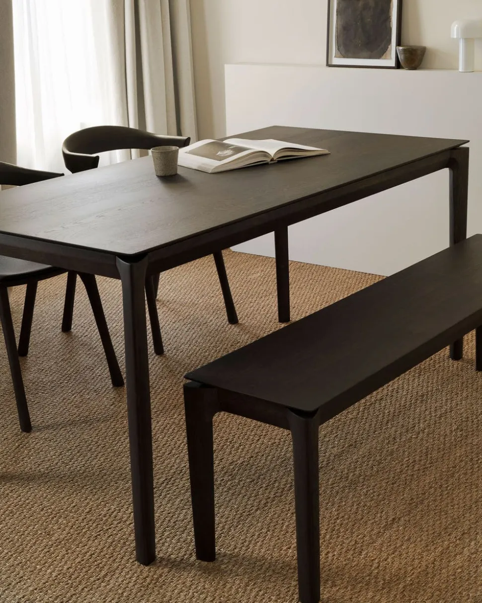 Bok Matbord Brunlackad Ek | 180x90 cm