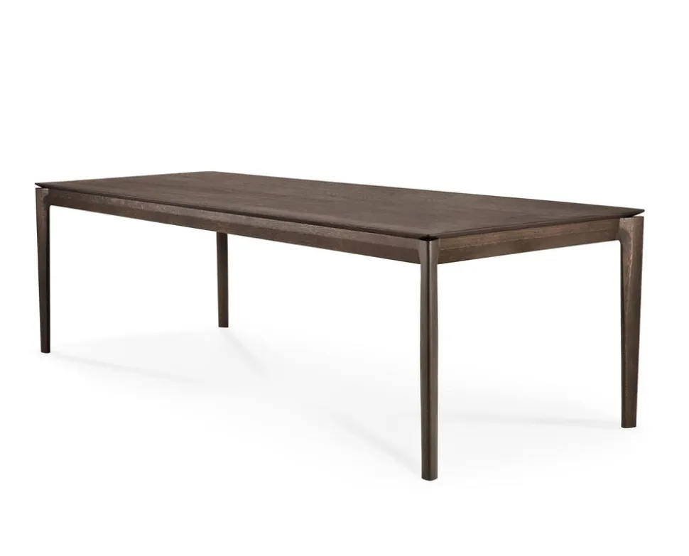 Bok Matbord Brunlackad Ek | 200x95 cm