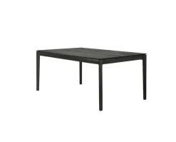Bok Matbord | Svart Ek | 140-220x90