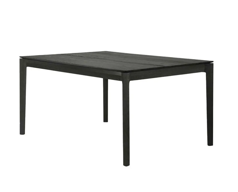 Bok Matbord Svartlackad Ek | 140x80 cm