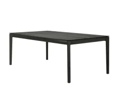 Bok Matbord Svartlackad Ek | 180x90 cm