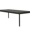 Bok Matbord Svartlackad Ek | 220x95 cm