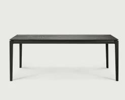 Bok Matbord Svartlackad Ek | 200x95 cm