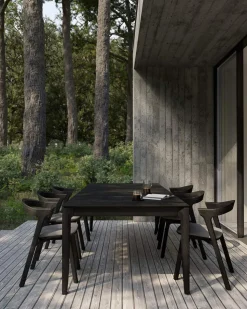 Bok Outdoor Matbord 250 | Svartlackad teak