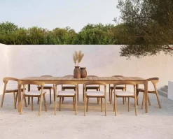 Bok Outdoor Stol | Teak, Off White