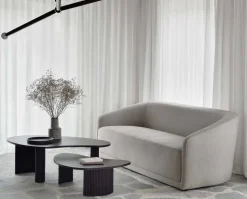 Boomerang Soffbord 90x61 | Brun Mahogny