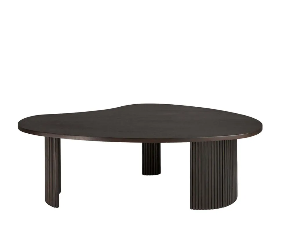 Boomerang Soffbord 126x74 | Brun Mahogny