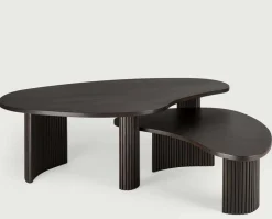 Boomerang Soffbord 90x61 | Brun Teak