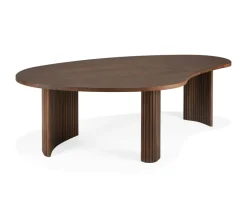 Boomerang Soffbord 126x74 | Brun Teak