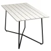Bord B25A | Vitlackad Ek, Svart
