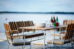 Bord B31 170 + Bord B31 84 + 8 st Fåtölj A2 Matgrupp | Vitlackad Ek