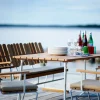 Bord B31 84 | Ljusgrön Lackad Ek, Varmförzinkat